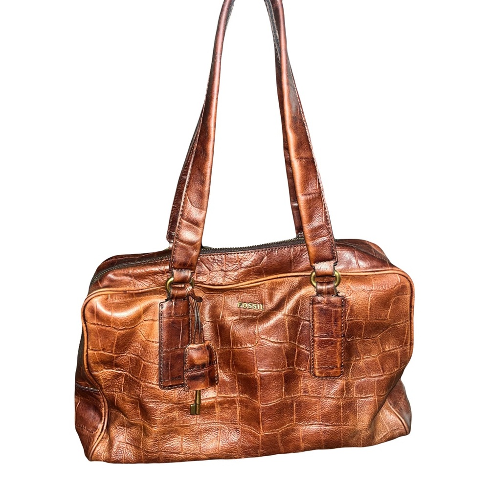 Fossil Tan Leather Handbag